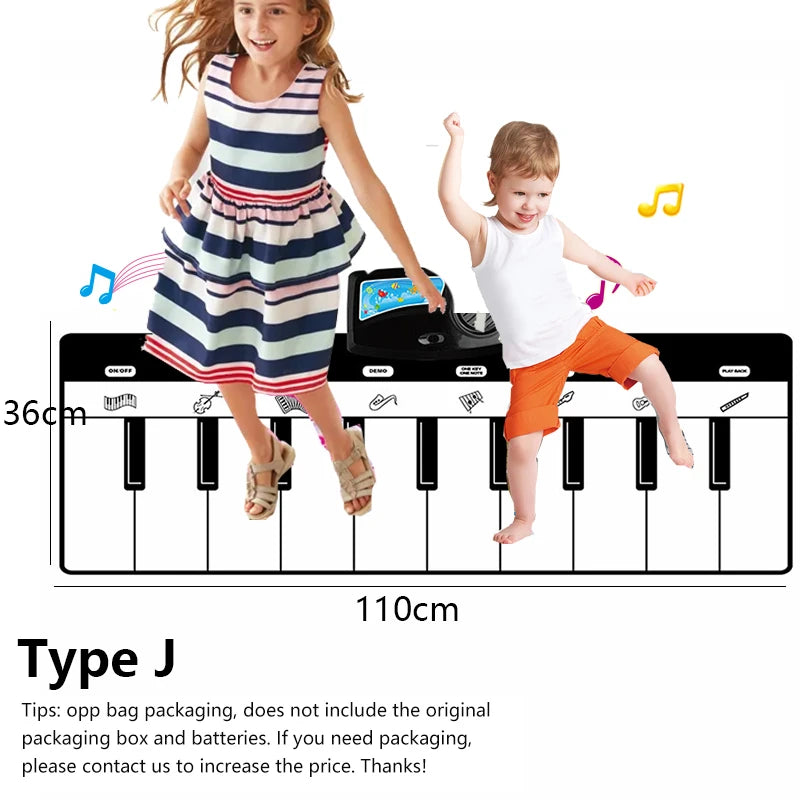 Kids Keyboard Musical Mat With Interactive Modes And Animal Sounds
