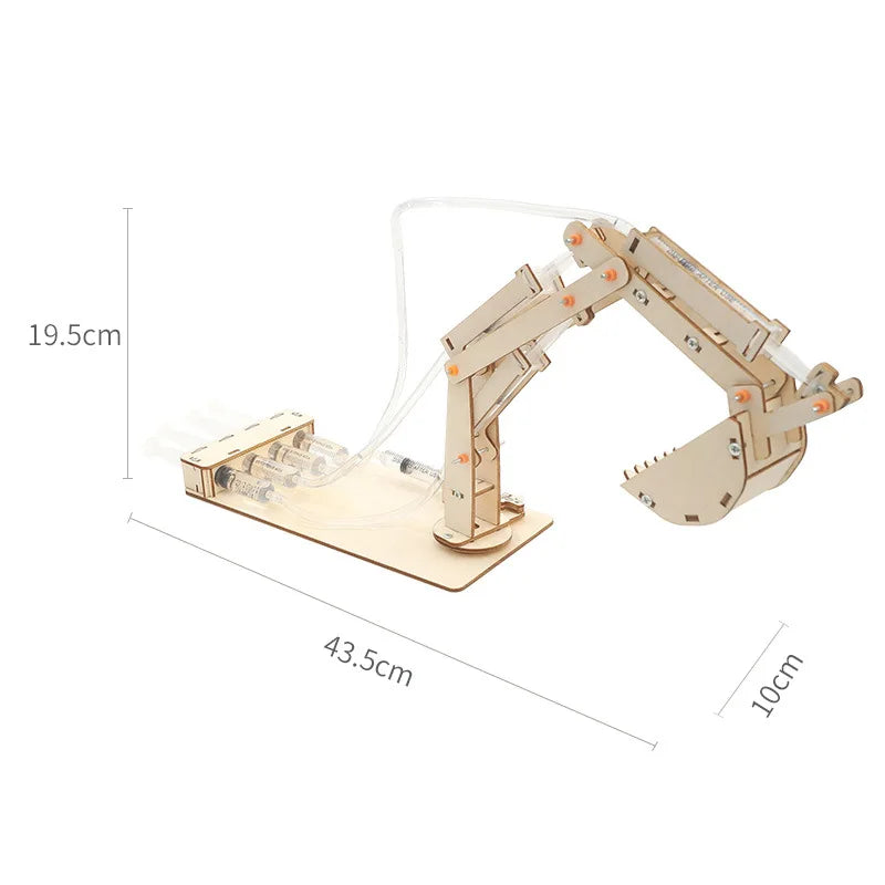 Build Your Own Small Wooden Excavator Kit with Advanced Technology - ToylandEU