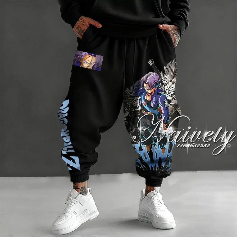 Anime Trousers | Quick Dry Fabric | Loose Fit Cut | Unisex Casual