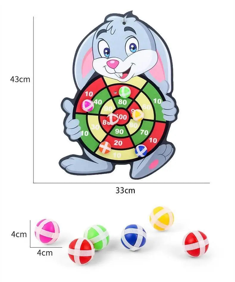 Children Toys for Boys Girls 3-12 years Animal Dart Board Sticky Ball - ToylandEU