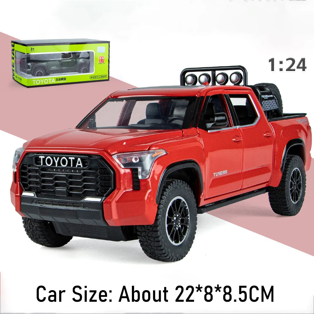 Rmz City Tundra Model Car | 1 24 Scale Pull Back | Sound Light Doors Open
