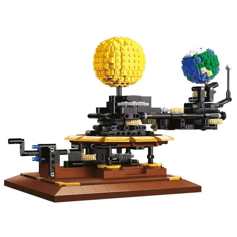 865-Piece City Solar System Earth and Sun Clock Building Blocks Science Kit - ToylandEU