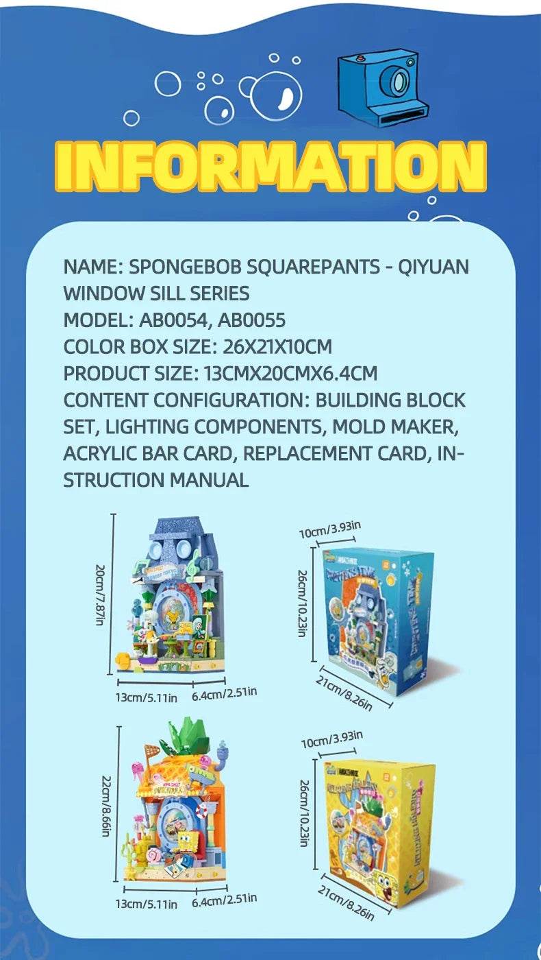 Spongebob Cartoon Krusty Krab Restaurant Building Blocks Toy - ToylandEU