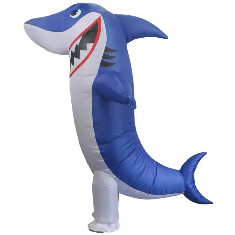Adult Big Mouth Shark Inflatable Costumes Christmas Anime Cosplay Costume Standing shark Mascot Fancy Party Role Play Disfraz - ToylandEU