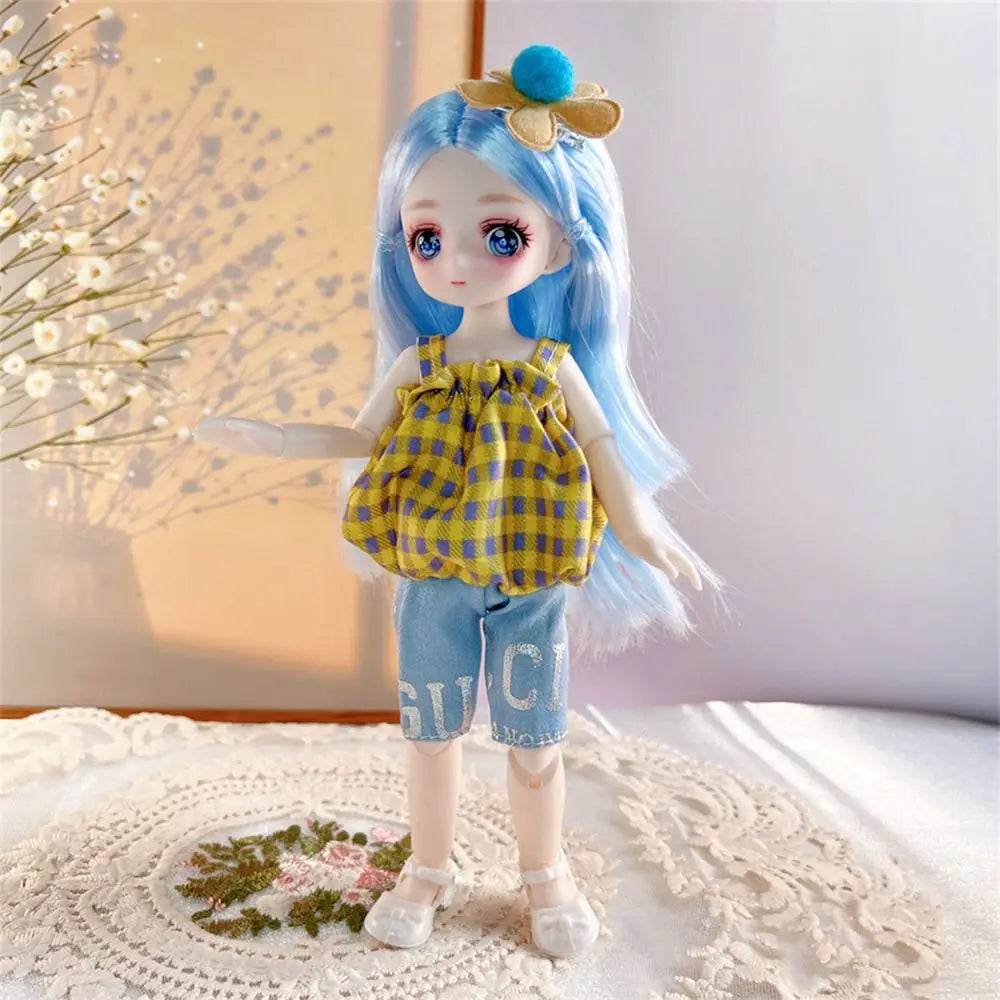 23cm BJD Doll and Clothing 3D Simulation Eyes DIY Toy Gift - ToylandEU