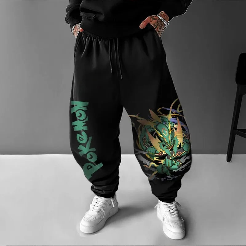 Pokemon Sweatpants | Unisex Cotton | Prewashed Fabric | Large