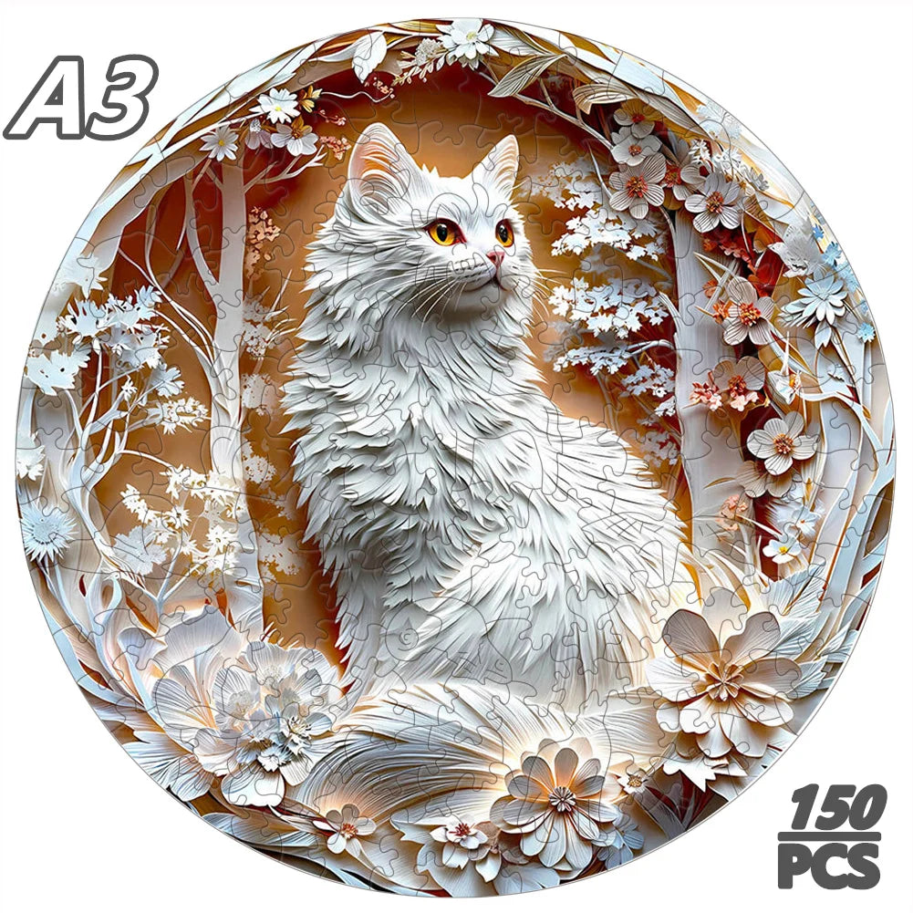 3D Wooden Jigsaw Puzzle | Tiger Pattern | Age 12 And Up | Birthday Gift