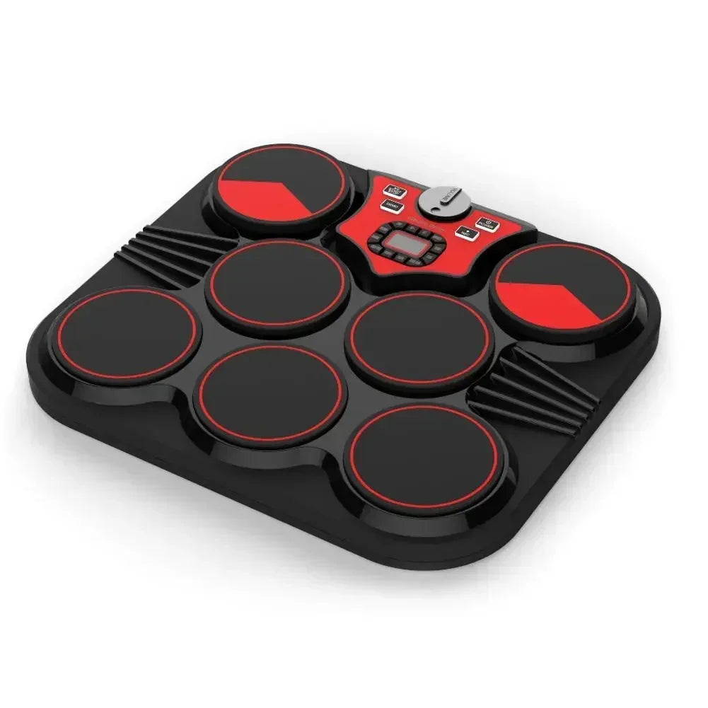 Portable Desktop Electronic Drum Pad With Headphones For Beginners