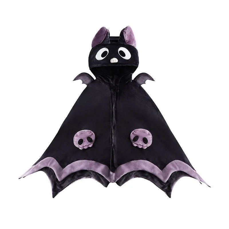 Kawaii Anime Bat Kuromi Y2k Plush Pajamas  Cloak Sleepwear - ToylandEU