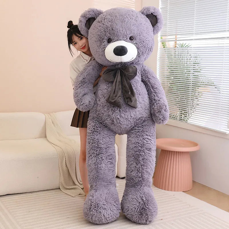 Bear Plush Pillow Bowknot Soft Premium Gift For Kids - ToylandEU