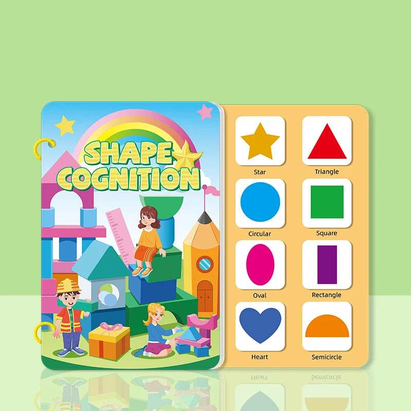 Children Early Education Quiet Busy Paste a Book Baby DIY Puzzle Sticker Montessori Toy Portable Educational Toy Sticker Book - ToylandEU