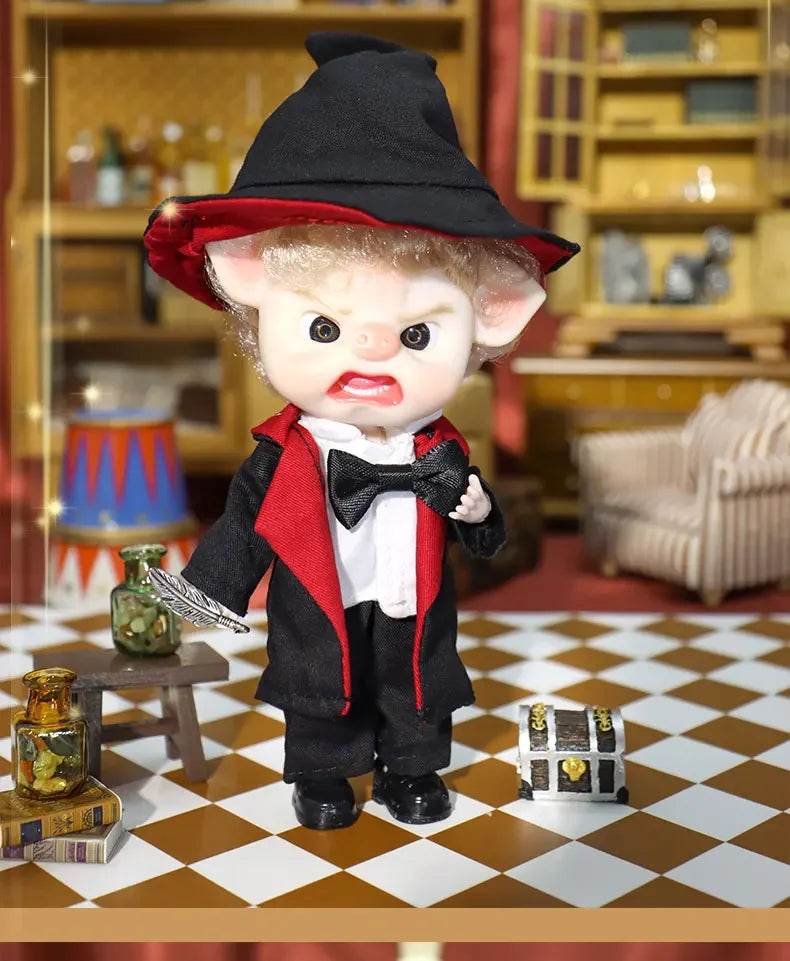 Ob11 Bjd Doll Boy Pig Face Piggy Ball-jointed Mini Doll Gift - ToylandEU