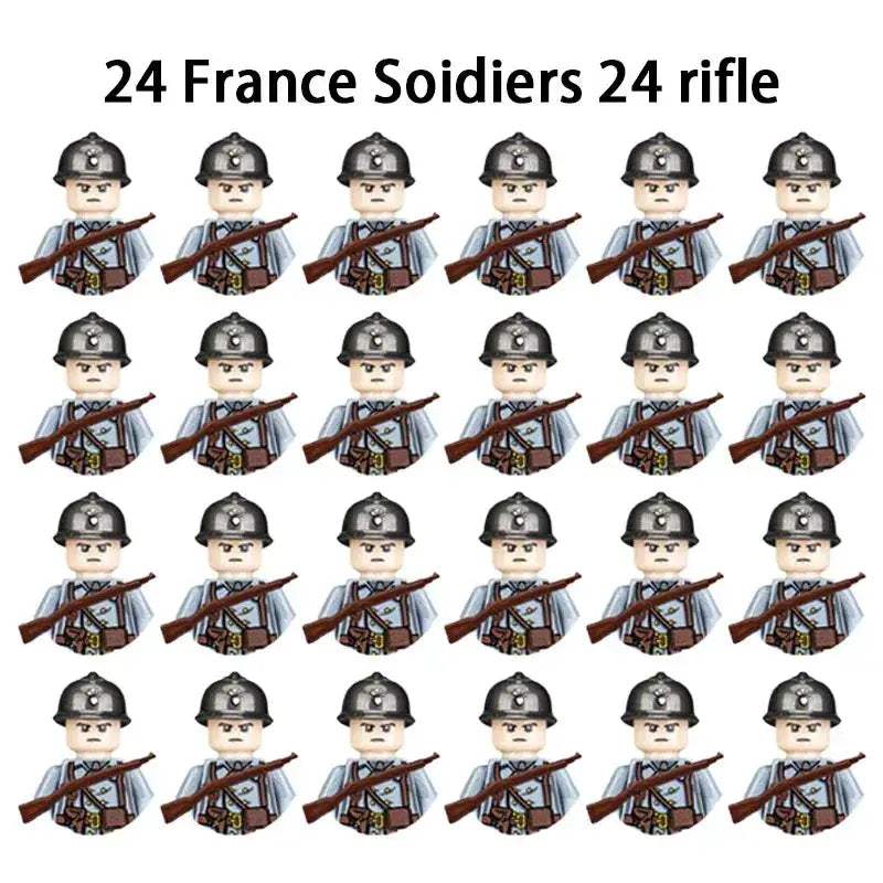MOC World War II Military Building Blocks Soldier Set For Kids - ToylandEU