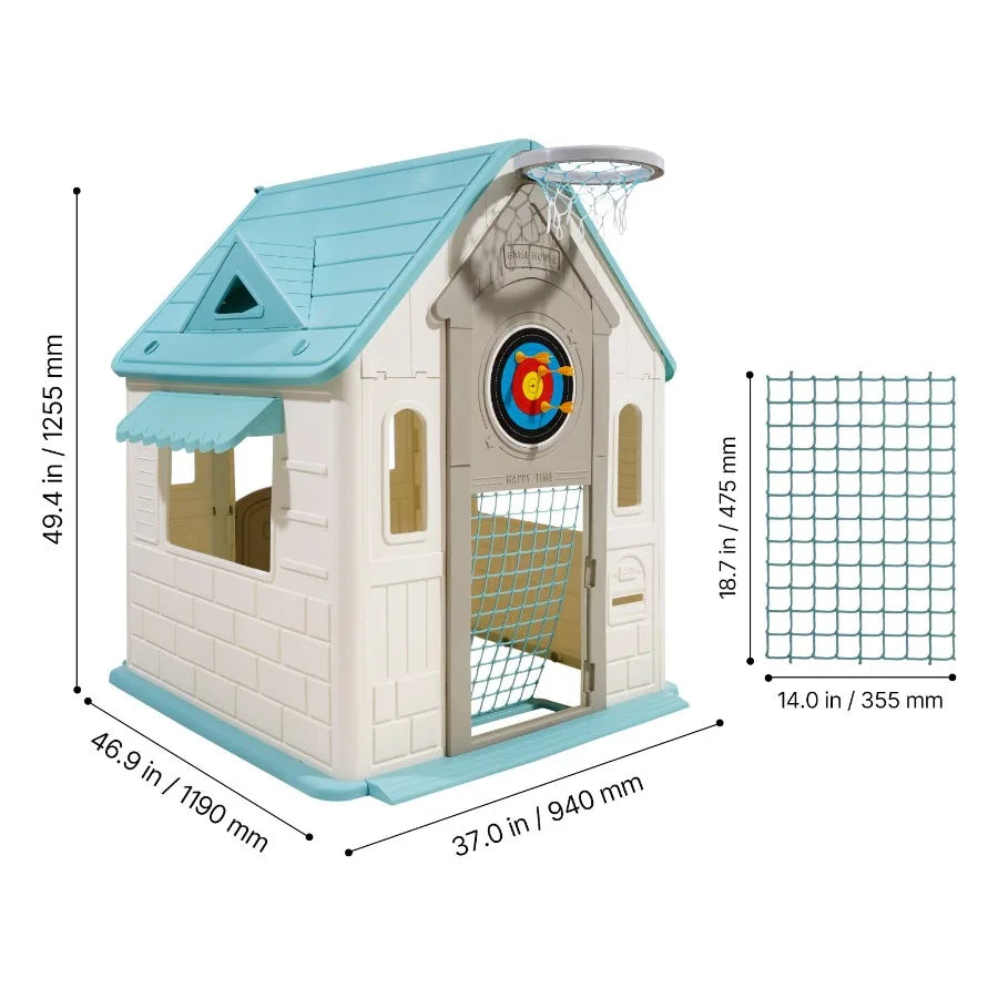 Outdoor Playhouse Five In One Cottage For Toddlers