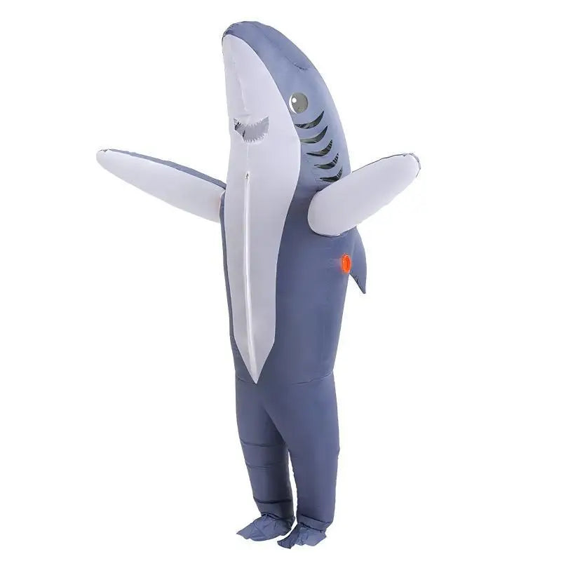 Inflatable Shark Costume | Standing Shape | Polyester Material | Unisex