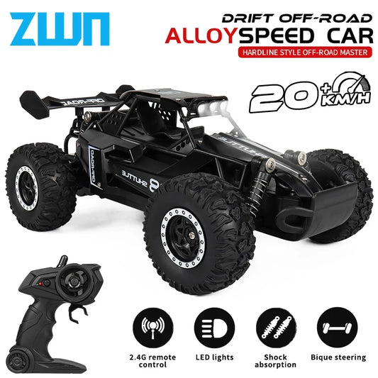 LED Lights RC Car 2WD Off Road Remote Control Vehicle