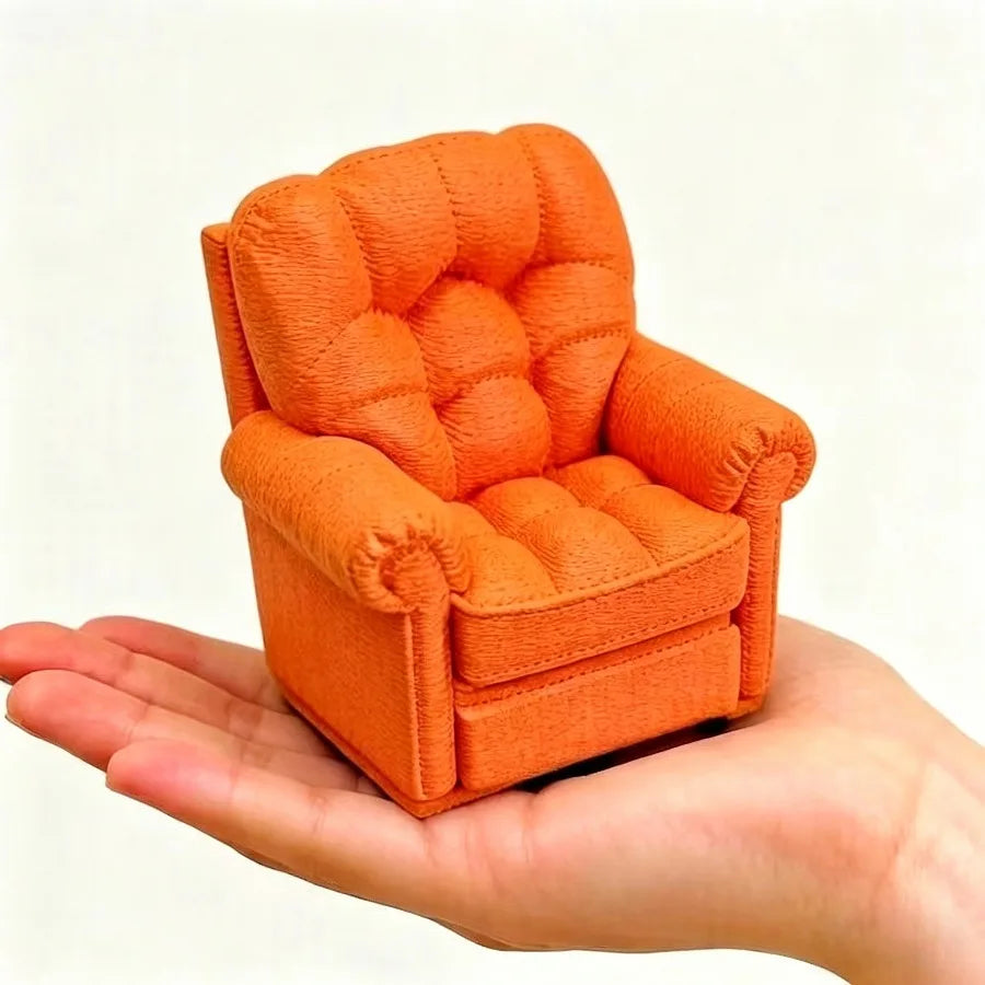 Miniature Sofa | Realistic Armchair Design | Dollhouse Decor | Single Unit