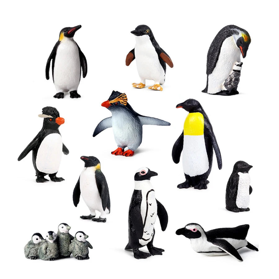 Realistic Plastic Penguin Growth Cycle Figurines with Various Varieties - ToylandEU