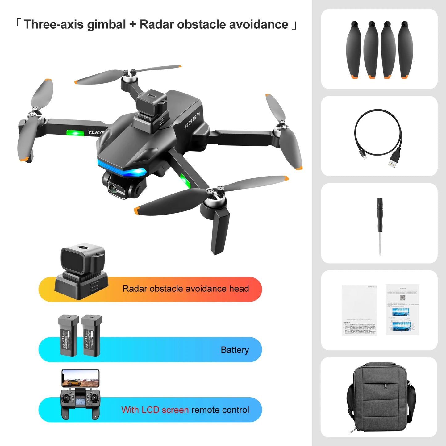 Ultimate S135 GPS RC Drone with 1080P Camera & Smart Obstacle Avoidance