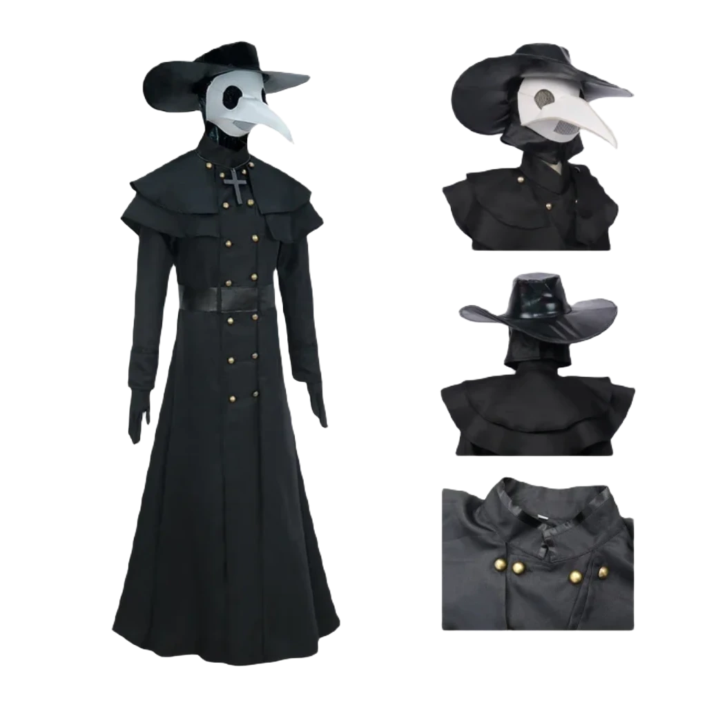 Steampunk Plague Doctor Costume for All Ages - Unisex Horror Attire