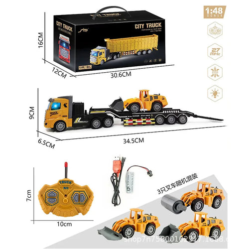 Rc Car Toys Truck 1:30 Wheel Shovel Loader 6CH 4WD Metal Remote ToylandEU.com Toyland EU