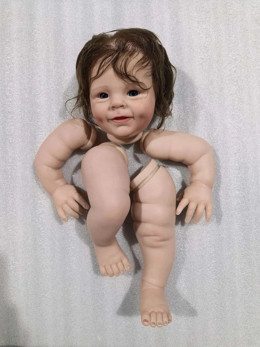 22 Inch Reborn Doll Kit Shaya With Ultra HandRootedHair - ToylandEU