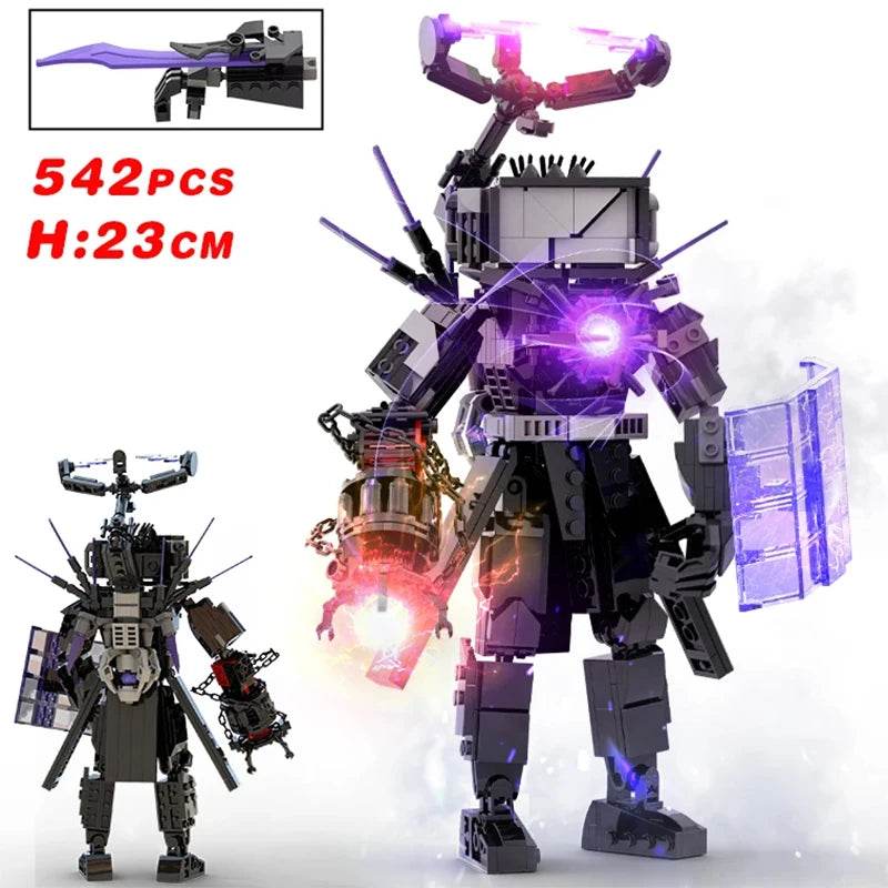 New Skibidi Toileted Giant Titan TVman Upgrade Speakerman Building Blocks Animation Figure Model Toys for Kids Ideas Gifts Christmas - ToylandEU