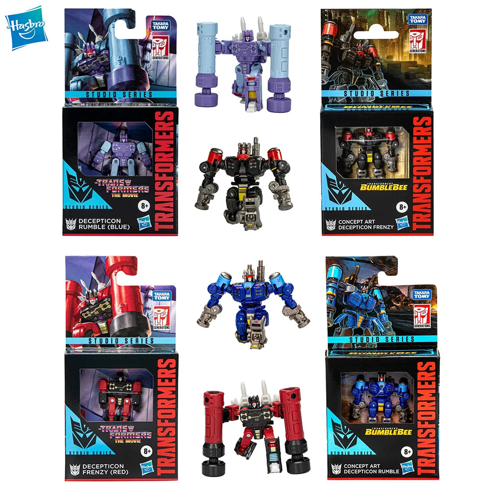 Transformers Figures | Studio Series Core Class | Rumble Frenzy Pair | 9Cm Toy