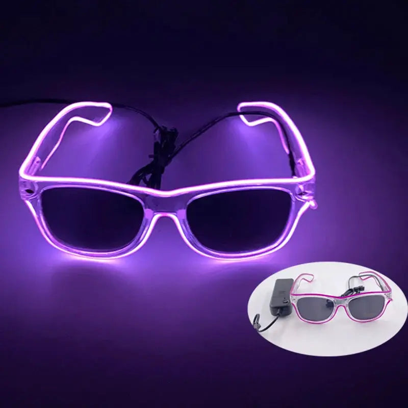 New Party Glasses Luminous Colorful LED Glasses Lighting Up Nightclub DJ Bar Music Dance Party Young Man Children Birthday Gift - ToylandEU