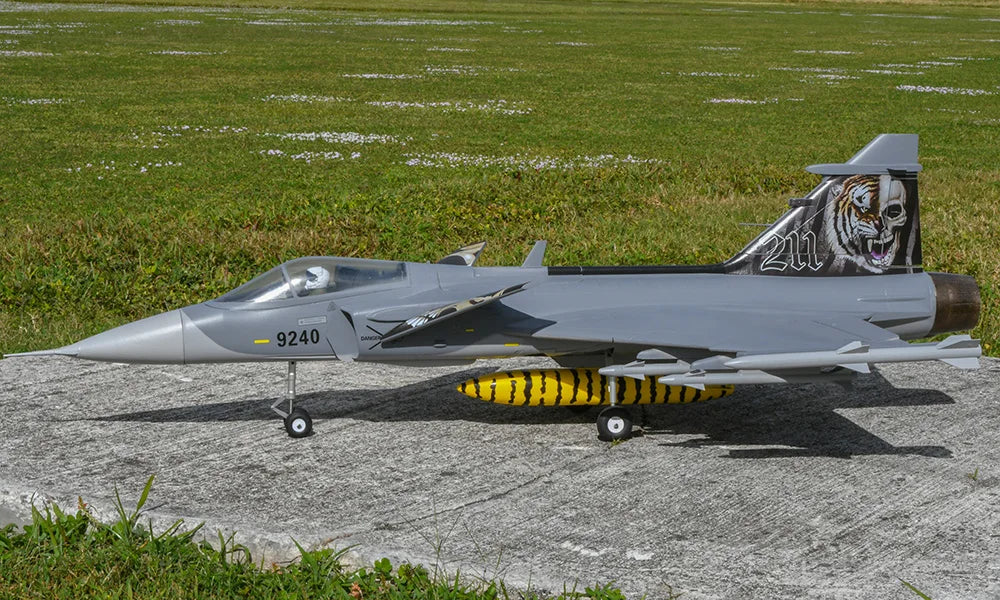 RC RC JAS-39 Gripen Remote Control Plane - 6CH Military Aircraft with NATO, Czech Republic, Swedish, and Hungarian Air Force Designs