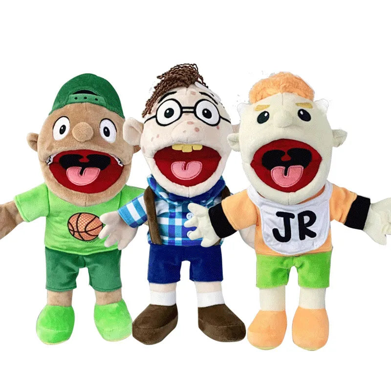 Boy Jeffy Hand Puppet Coby Junior Joseph Plush Doll Toy Stuffed with Movable Mouth - ToylandEU