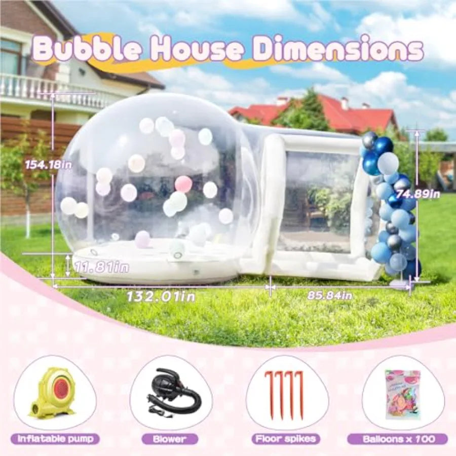Inflatable Bubble House Tent With Blower Waterproof Camping Shelter