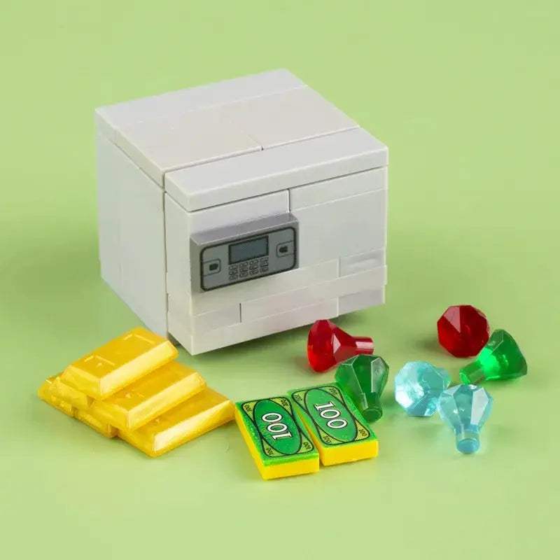 Building Blocks Money Box Treasure Chest Set Storage - ToylandEU