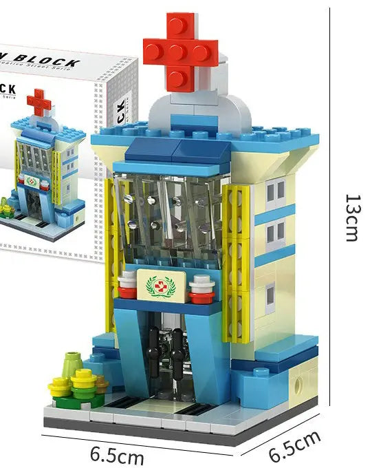 Lego Compatible Building Blocks | Mini City Street View Set | Small Blocks | 14+