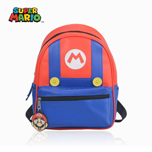 Cute Super Mario Kids' PU Kindergarten Backpack - Unisex, 28*20*12CM - ToylandEU