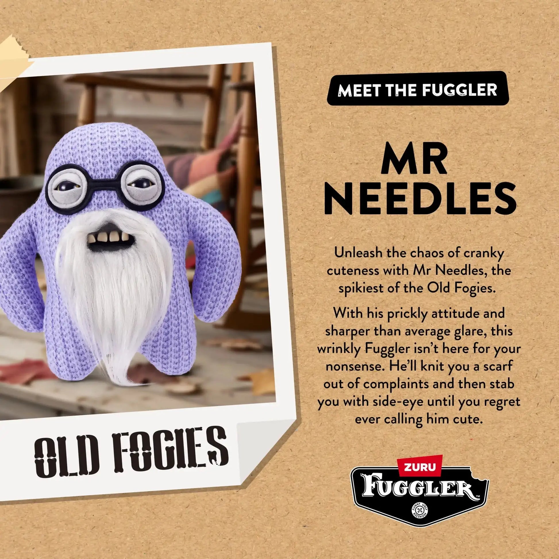 Fuggler Old Fogies Plush Toy Stuffed Animal Collectible Soft Funny Ugly Monster Stuffed Animal Toy 9 inch Cute Cartoon Character - ToylandEU