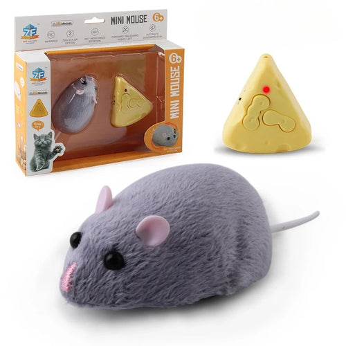 Wireless Remote-Controlled Gray and White Mouse Model ToylandEU.com Toyland EU