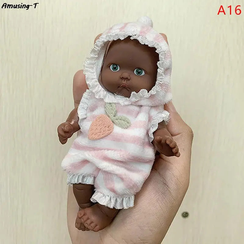 Mini Silicone Reborn Dolls 12cm Realistic Baby Doll Toy