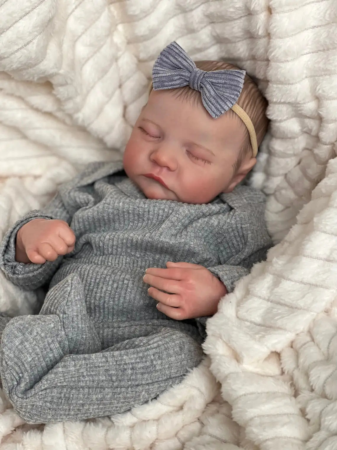 Levi Newborn Baby Doll NPK 49CM Soft Silicone Flexible Sleep Reborn Doll