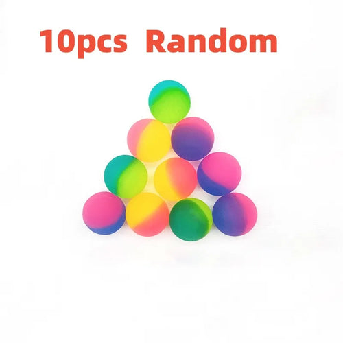 Children's Education Bouncy Ball Set (10Pcs, Mixed Color, 25MM) ToylandEU.com Toyland EU