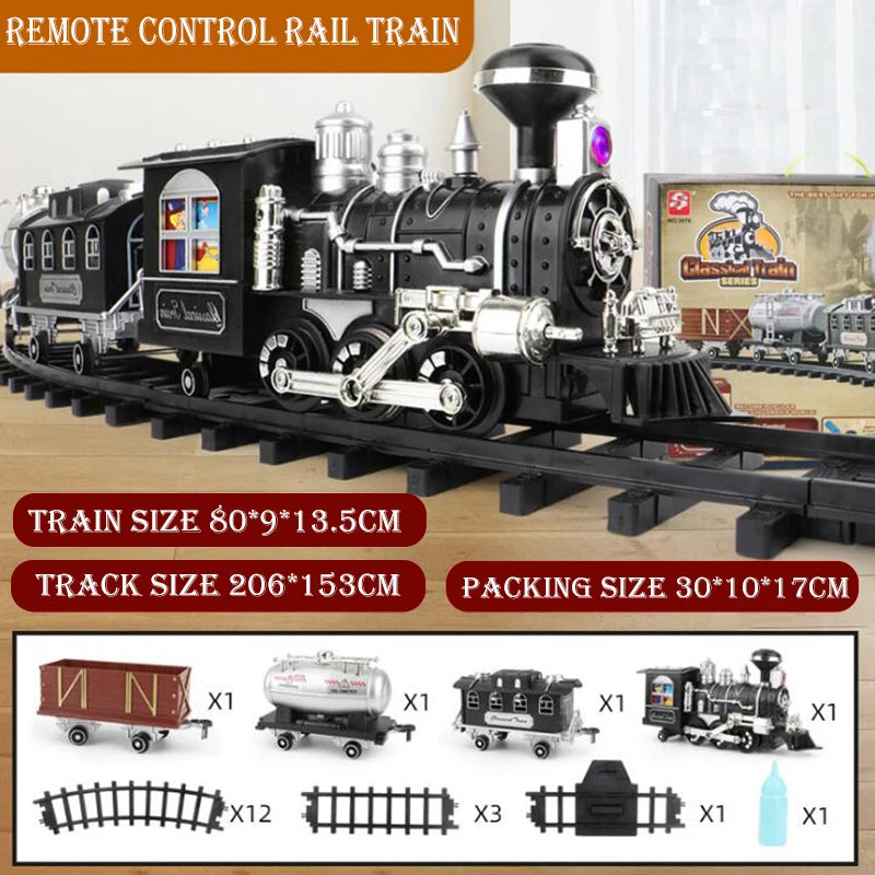2023 Children's Remote Control Railroad Toy Set with Electric Simulation Track - ToylandEU