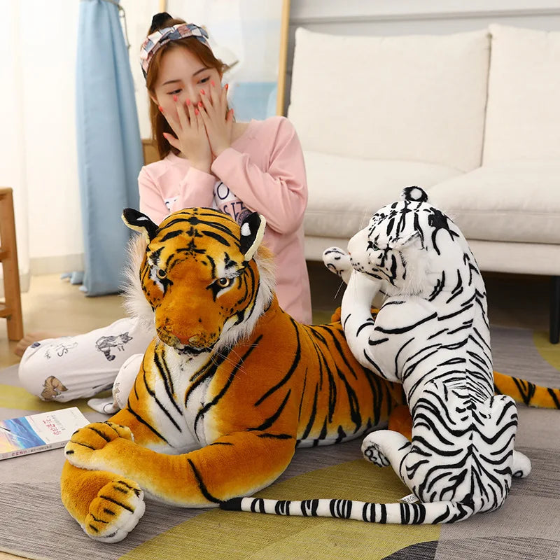 Realistic Tiger Plush Toy - Soft Stuffed Animal for Kids - ToylandEU