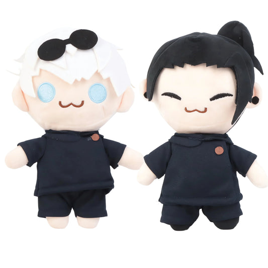 Kawaii Jujutsu Kaisen Plush Set - Adorable Satoru Gojo & Getou Suguru