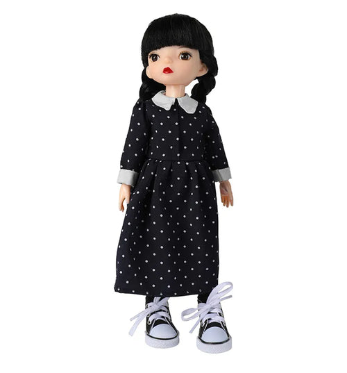 Wednesday Adams Girl Doll with Movable Joints and Dress-Up Accessories ToylandEU.com Toyland EU