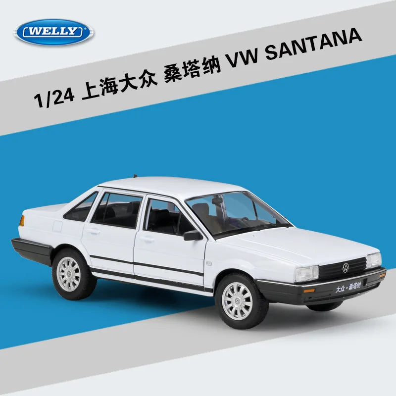 Diecast Car | 1:24 Scale | Volkswagen Santana VW | Metal Alloy Body