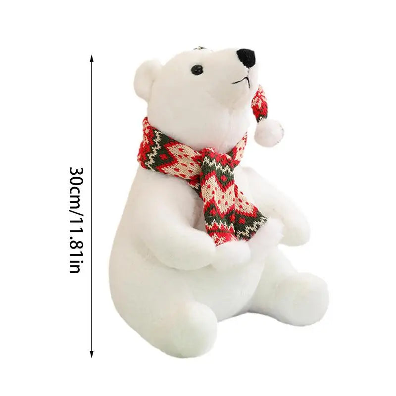 Cuddly Kawaii Polar Bear Plush Toy - Perfect Holiday Gift for Kids