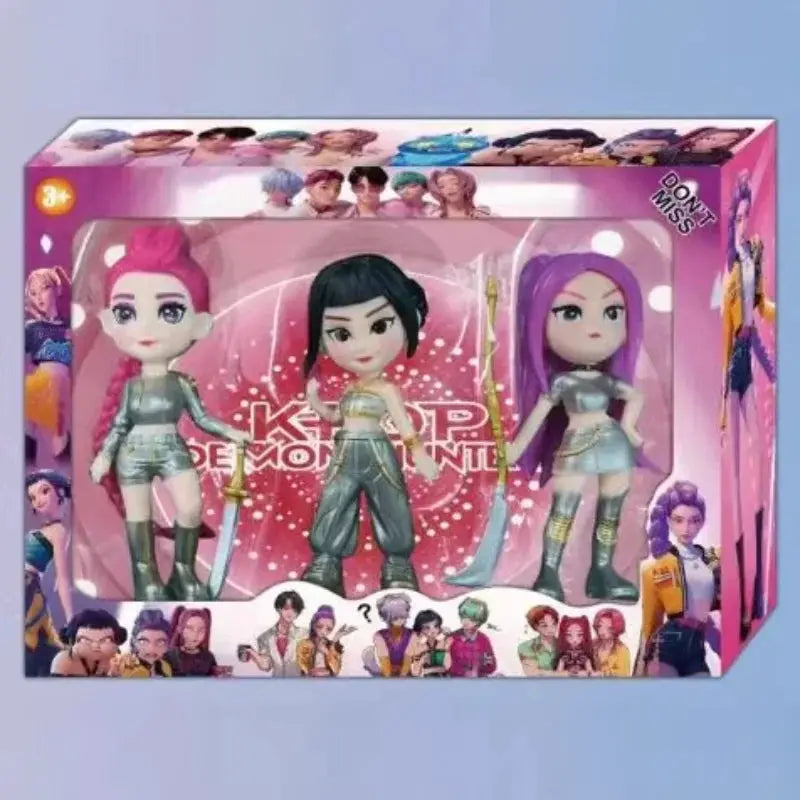 New 2026 KPop Demon Hunters Lumi Zoe Milla Doll PVC Model Toy Desktop Display Decoration Collection Gift for Fans. toysfor girls - ToylandEU