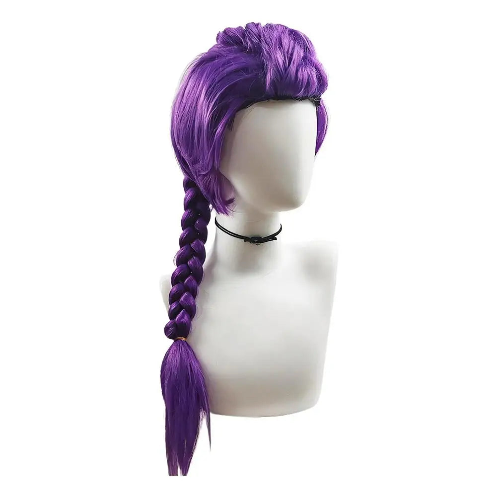 Kids Wig | Purple Long Braid Wig | Tiger Mouth Clamp | One Size