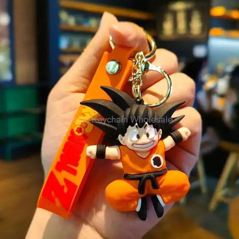 Dragon Ball Z Anime Keychain Super Saiyan Goku Master Roshi Buu Gohan Accessories Car Key Chains - CLOUDANIMESTUDIO