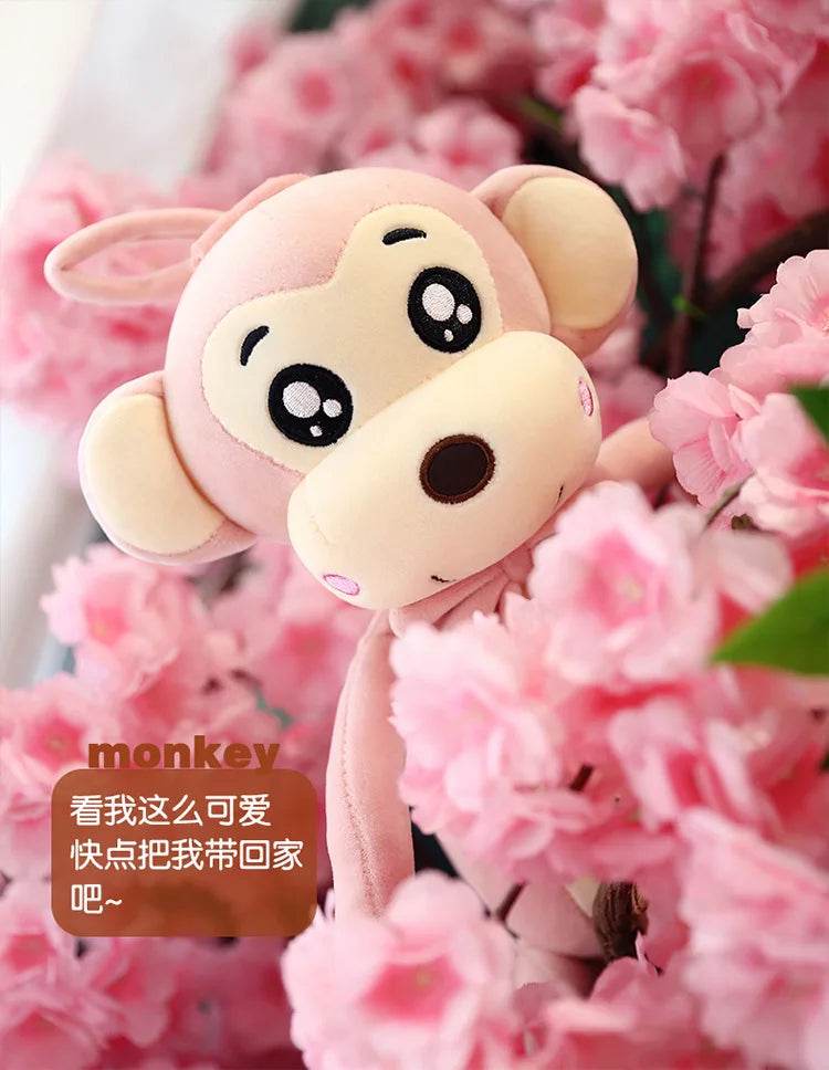 Creative Cute Cartoon Plush Monkey Doll with Long Arms and Legs Baby Sleeping Pillow Gift - ToylandEU